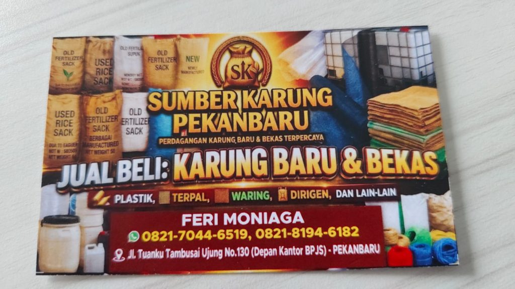 jual beli karung baru bekas pekanbaru murah